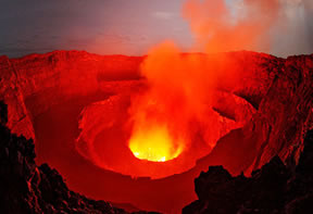 Mt. Nyiragongo Volcano